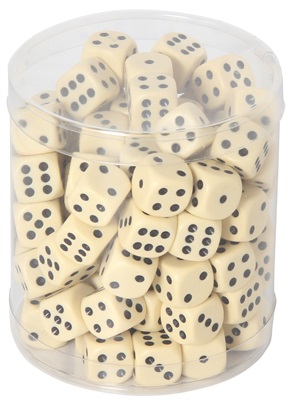 100 almindelige terninger