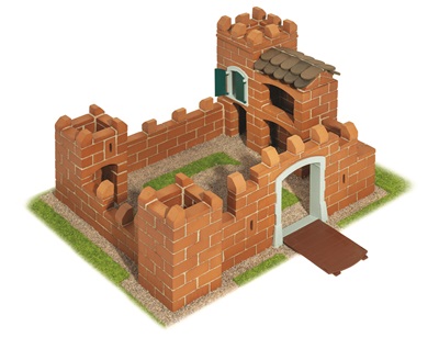 Byg stor borg med Teifoc mini mursten - tilbud