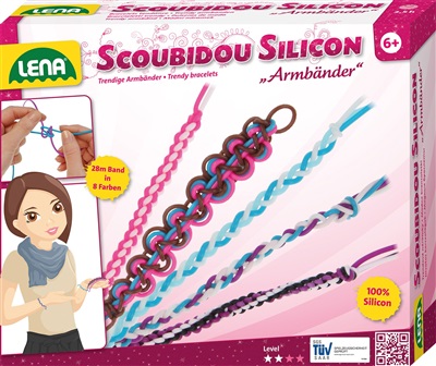 Lena 42223 - Scoubidou Silicon - Armbånd