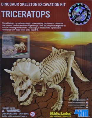 Udgrav en Triceratops dinosaur